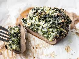 Beef and Spinach Stuffed Portobello Mushrooms - Keto Australia