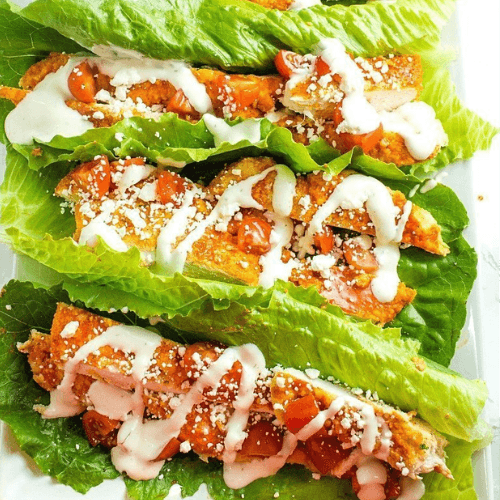 Buffalo Chicken Lettuce Wraps - Keto Australia