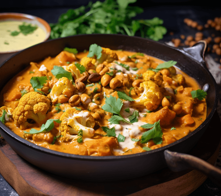 Cauliflower and Chickpea Curry with Coconut Milk - Keto Australia