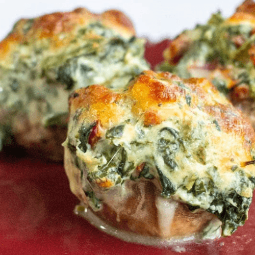 Chicken and Spinach Stuffed Mushrooms - Keto Australia