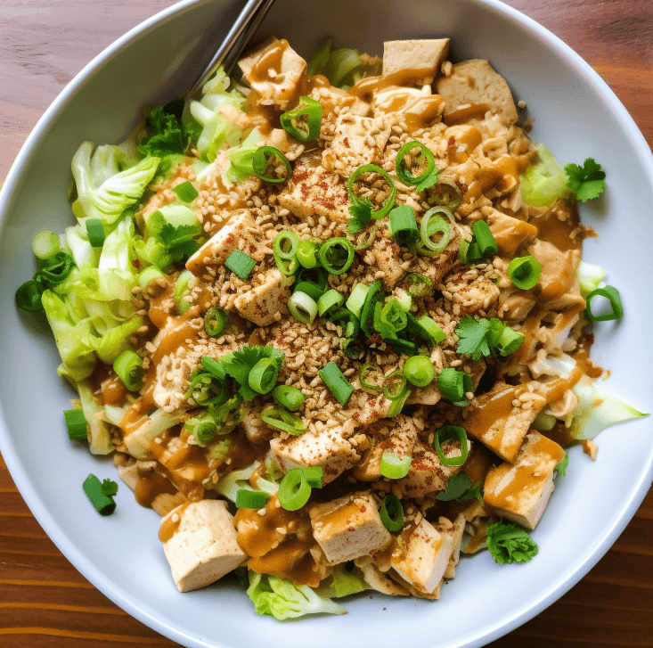 Coconut Cauliflower Rice with Tofu and Vegetables - Keto Australia