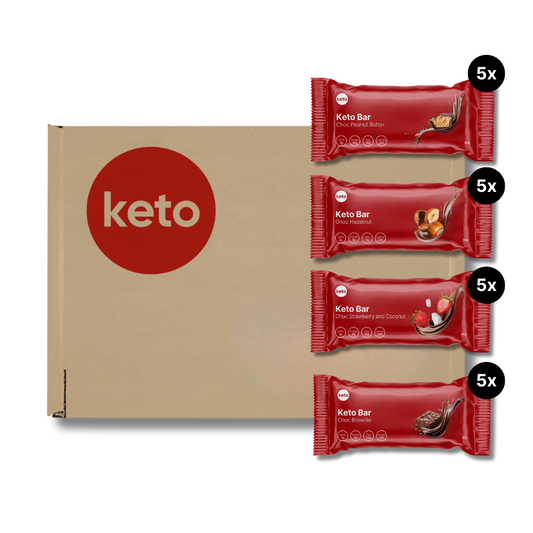 Keto Bars Variety Pack – 20 Bars, 4 Flavours to Try