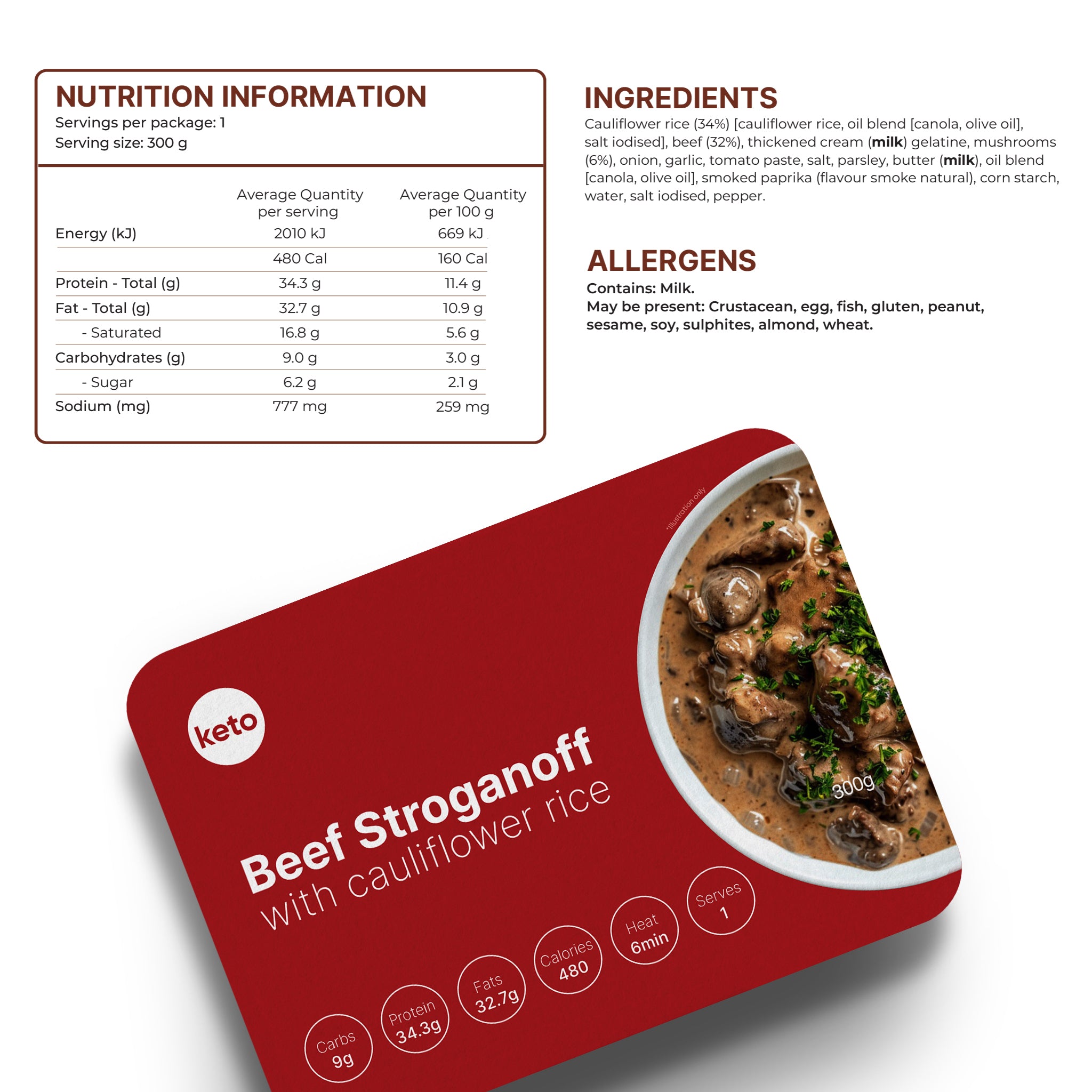 5x Beef Stroganoff & Cauli Rice Meal Bundle